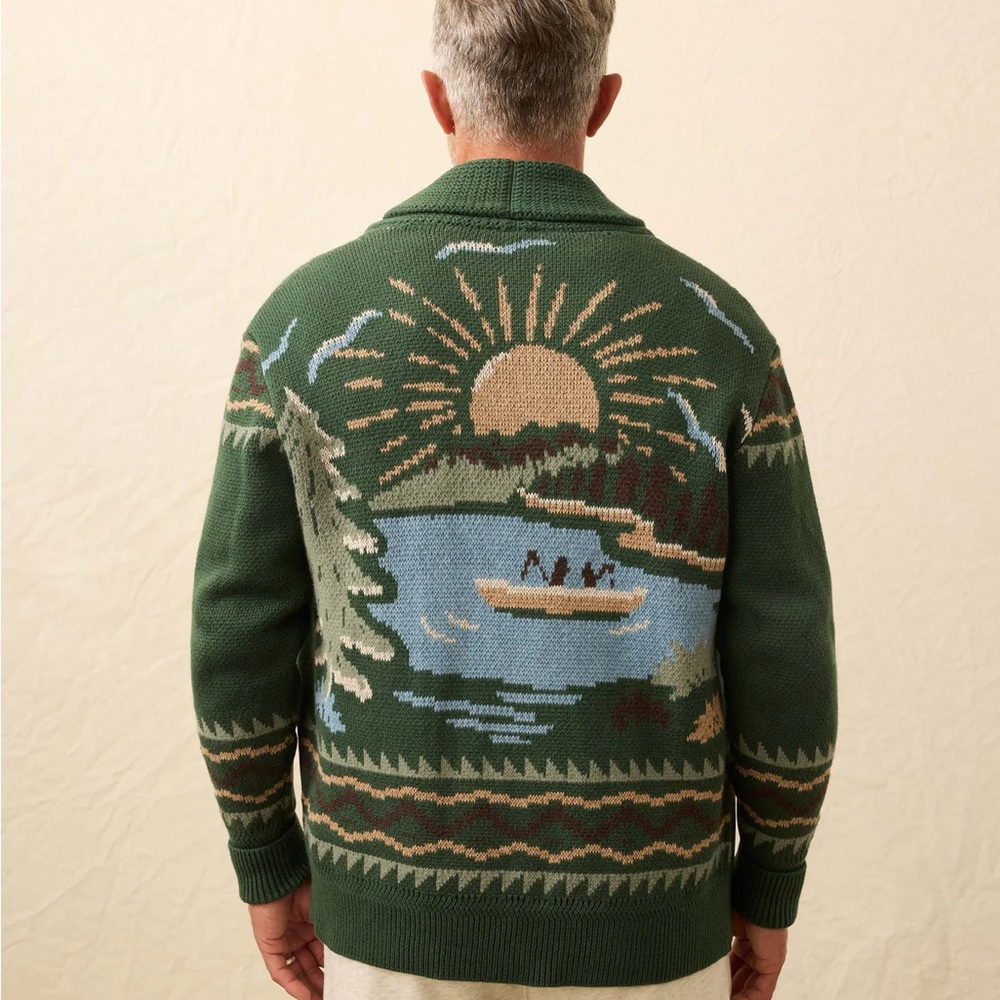 Faherty camp cardigan